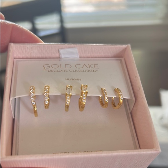 Delicate Collection Gold Huggies - Picture 2 of 4